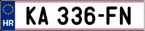 Trailer License Plate